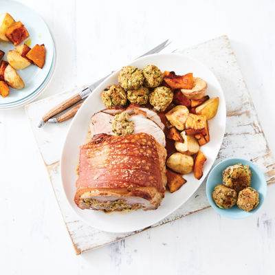 Roast Pork With Zucchini Stuffing