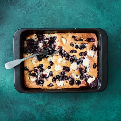 Blueberry & White Chocolate Cobbler