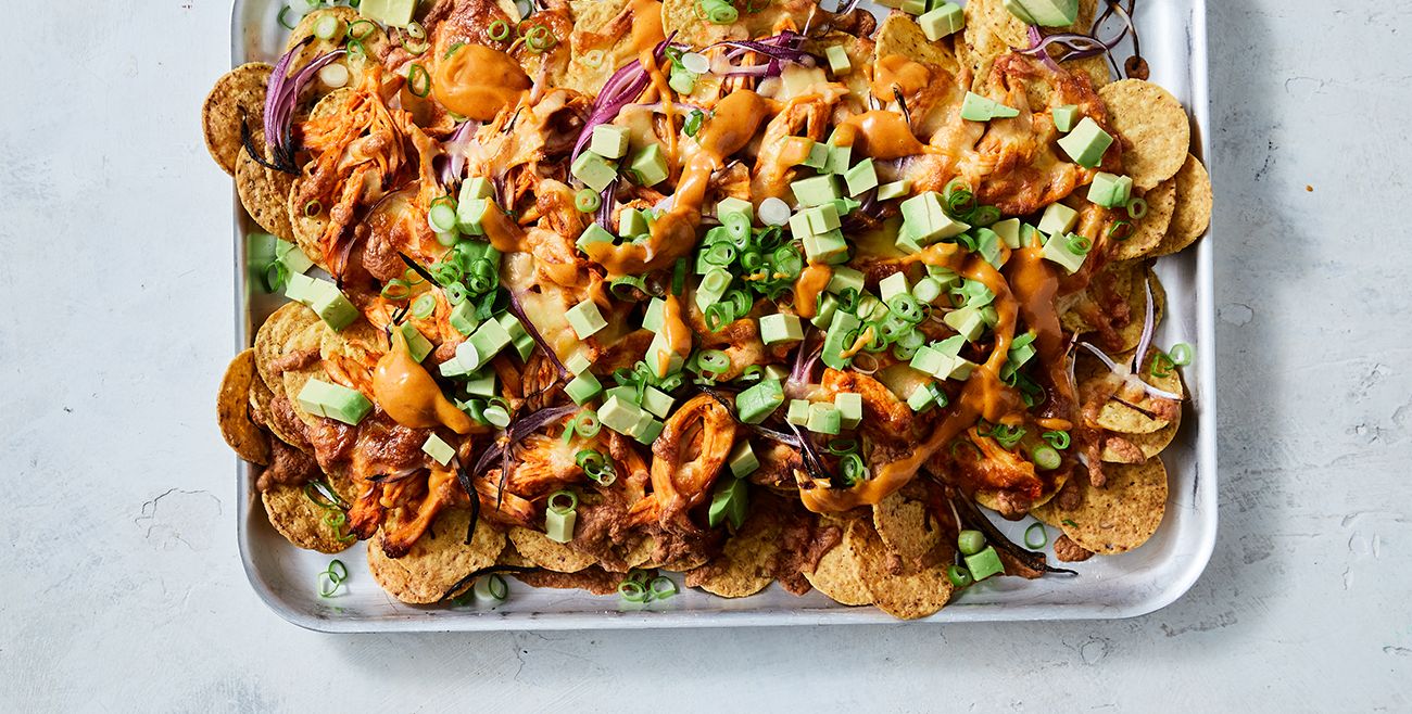 Buffalo chicken nachos