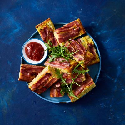 Maple Bacon & Zucchini Slice