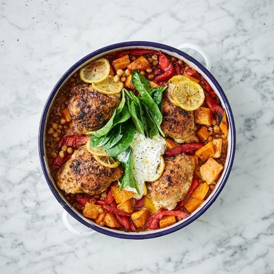 Moroccan-Style Chicken & Chickpeas