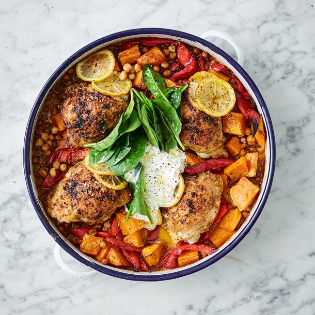 Moroccan-Style Chicken & Chickpeas