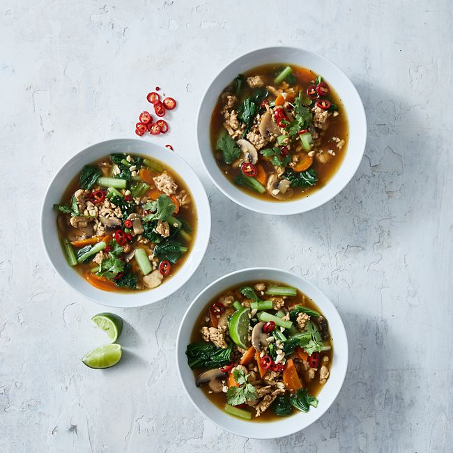 Speedy Hot & Sour Chicken Soup