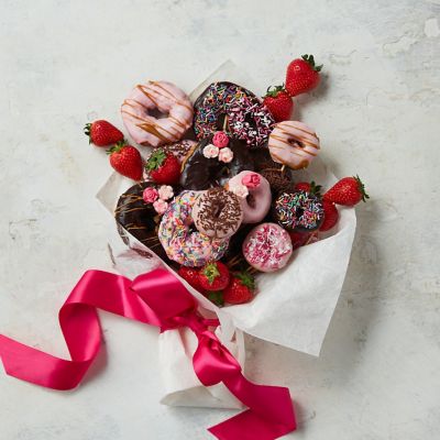 Strawberry donut bouquet