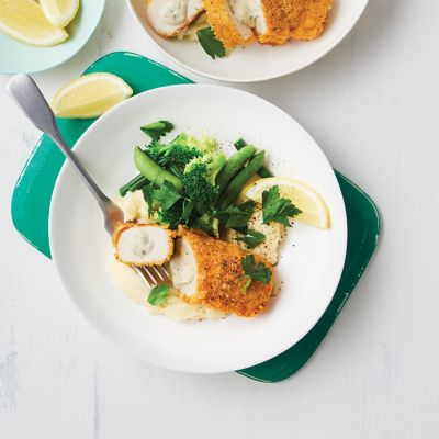 Easy Chicken Kyiv With Sauteed Greens 