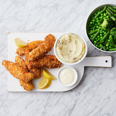 Almond-Crusted Tenders With Honey Mustard Sauce