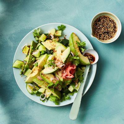 Avocado & Cucumber Salad With Ponzu Dressing 