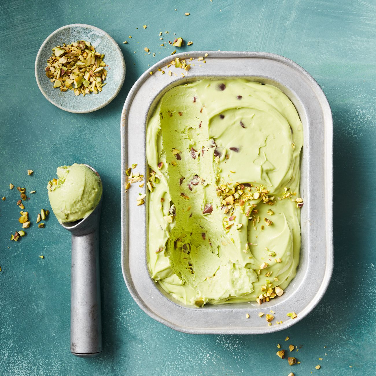 Avocado choc-chip ice-cream