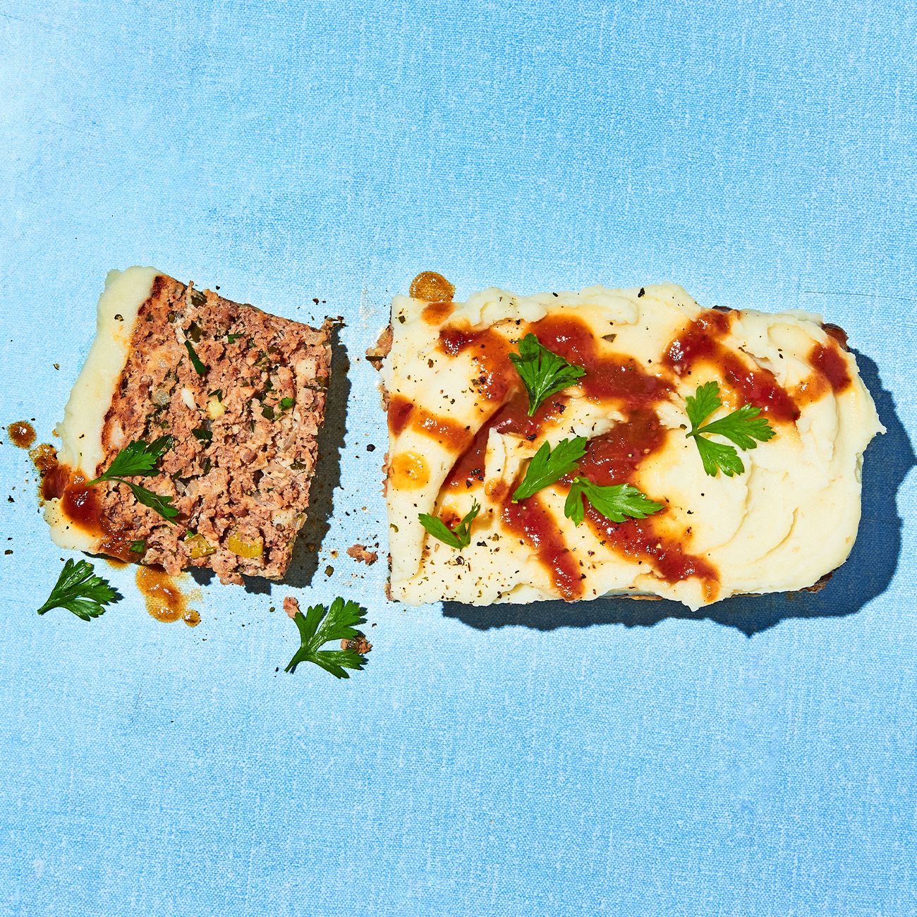 Classic Meatloaf With Mashed Potato Topping