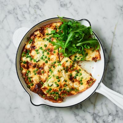 Pea, Feta & Rocket Frittata 