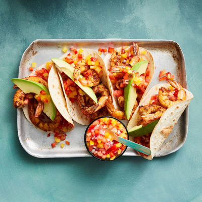 Prawn & Avocado Tacos