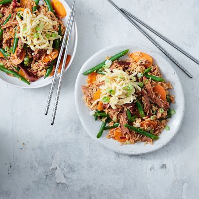Quick Chinese BBQ Pork Fried Rice