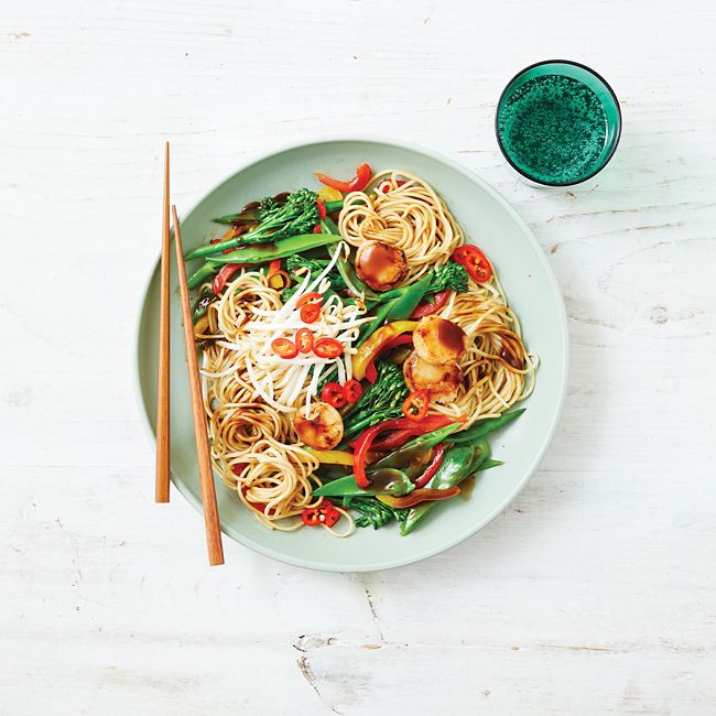 Scallop & Vegetable Stir-Fry With Black Bean Sauce