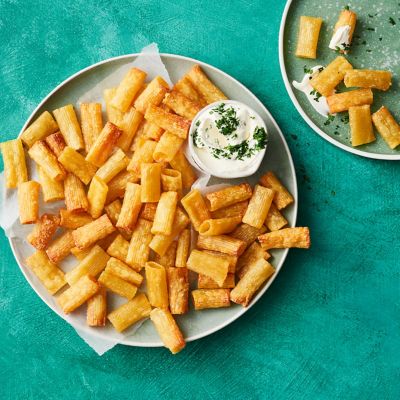 Parmesan Pasta Chips 
