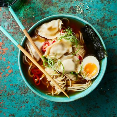 Cheat's Dumpling Ramen