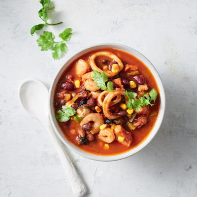 Mexican-Style Seafood Soup