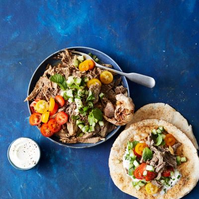 Slow Cooker Lamb With Cucumber & Mint Vinegar