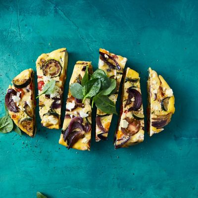 Slow Cooker Zucchini & Feta Frittata 