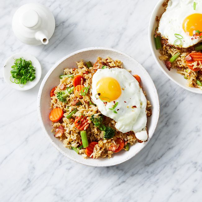 Crispy Bacon And Veg Fried Rice