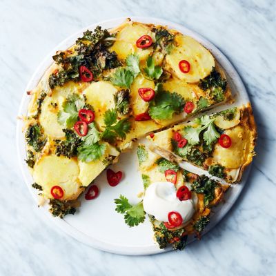 Bombay-Style Potato Frittata
