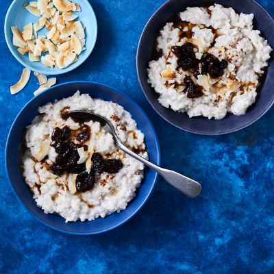 Coconut, Rum & Raisin Rice Pudding
