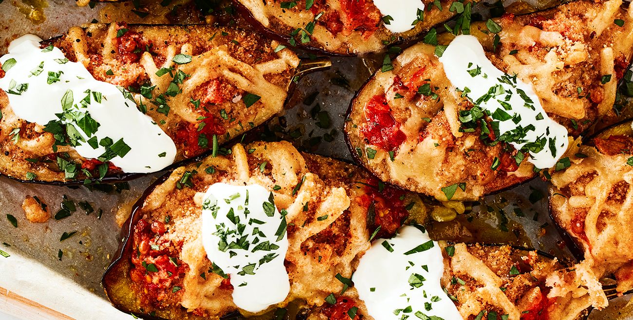 Mediterranean Stuffed Eggplant
