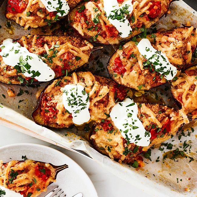 Mediterranean Stuffed Eggplant 