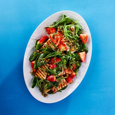 Strawberry & Haloumi Salad