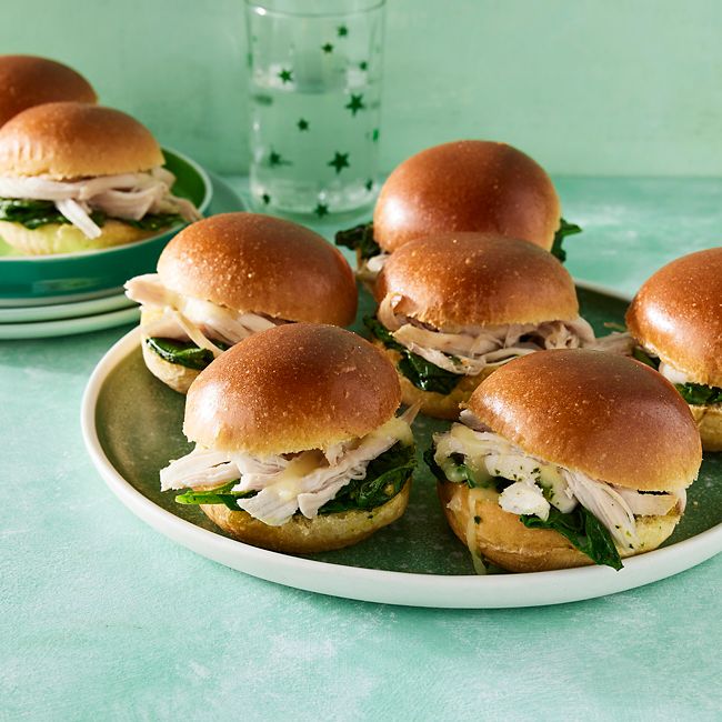 Chicken & Pesto Pull-Apart Sliders