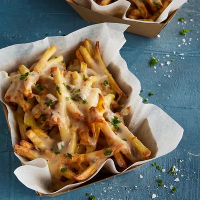 Creamy mushroom loaded fries