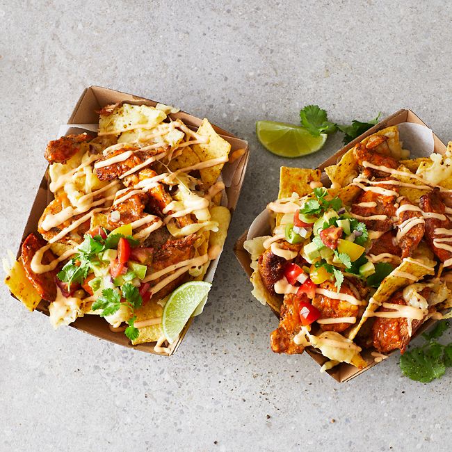 Fully Loaded Peri-Peri Chicken Nachos