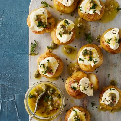 Loaded sour cream potatoes