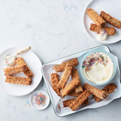 Chocolate banana bread fries