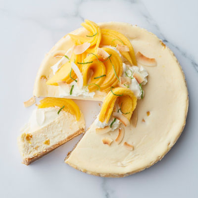 Easy baked mango cheesecake