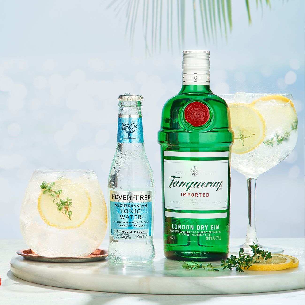 Lemon & Thyme Tanqueray London Dry Gin And FeverTree Tonic Recipe