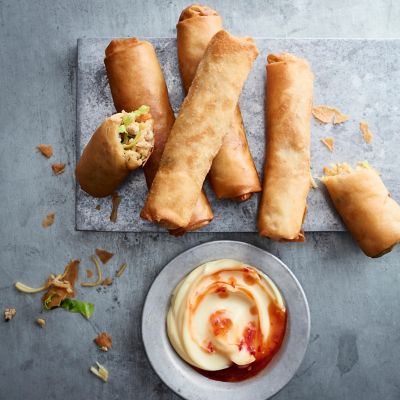Ramen spring rolls