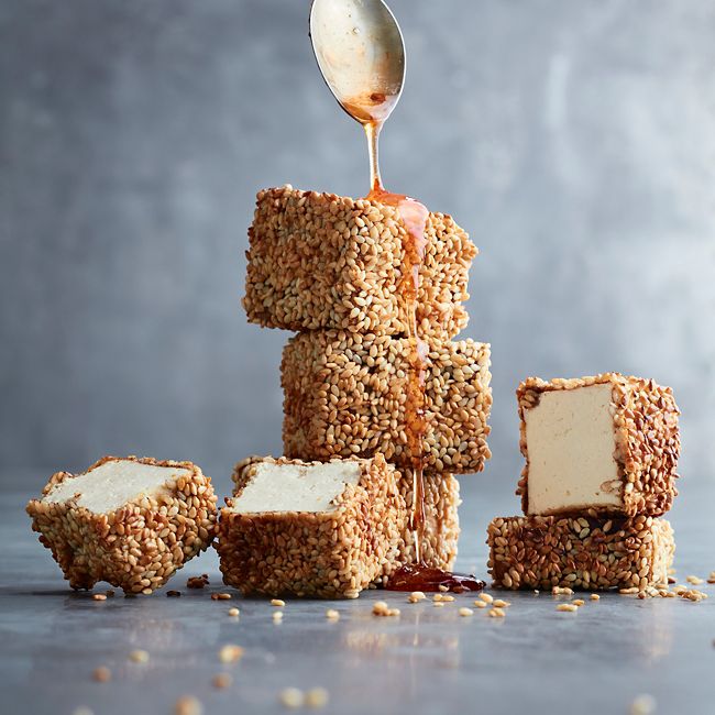 Sesame Tofu With Chilli Honey