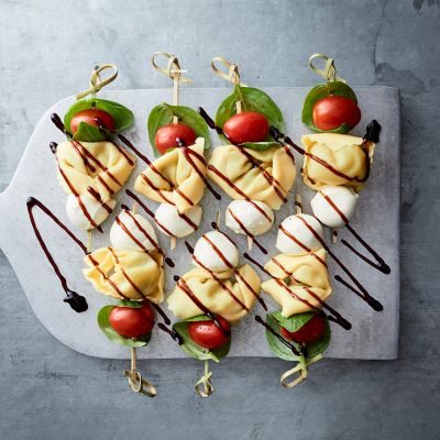 Tortellini caprese skewers