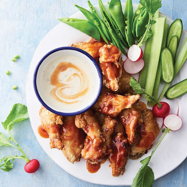 Air-fryer Chicken Wings With Buffalo Sauce