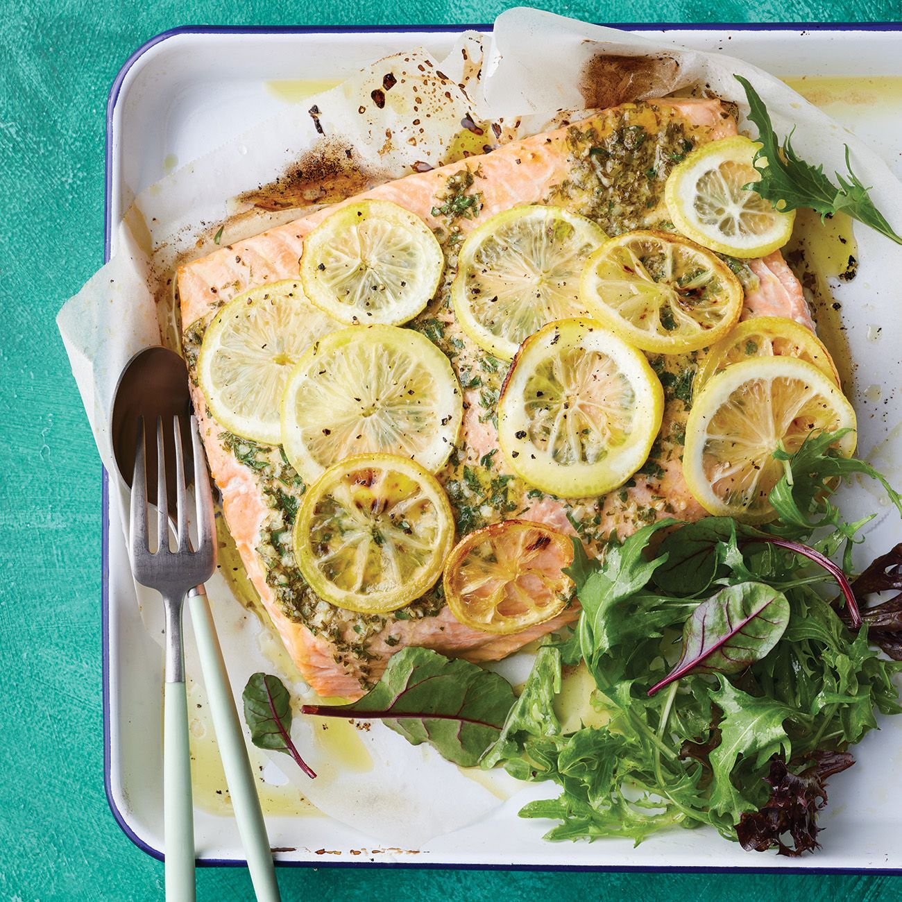 Baked Salmon With Truffle Mustard