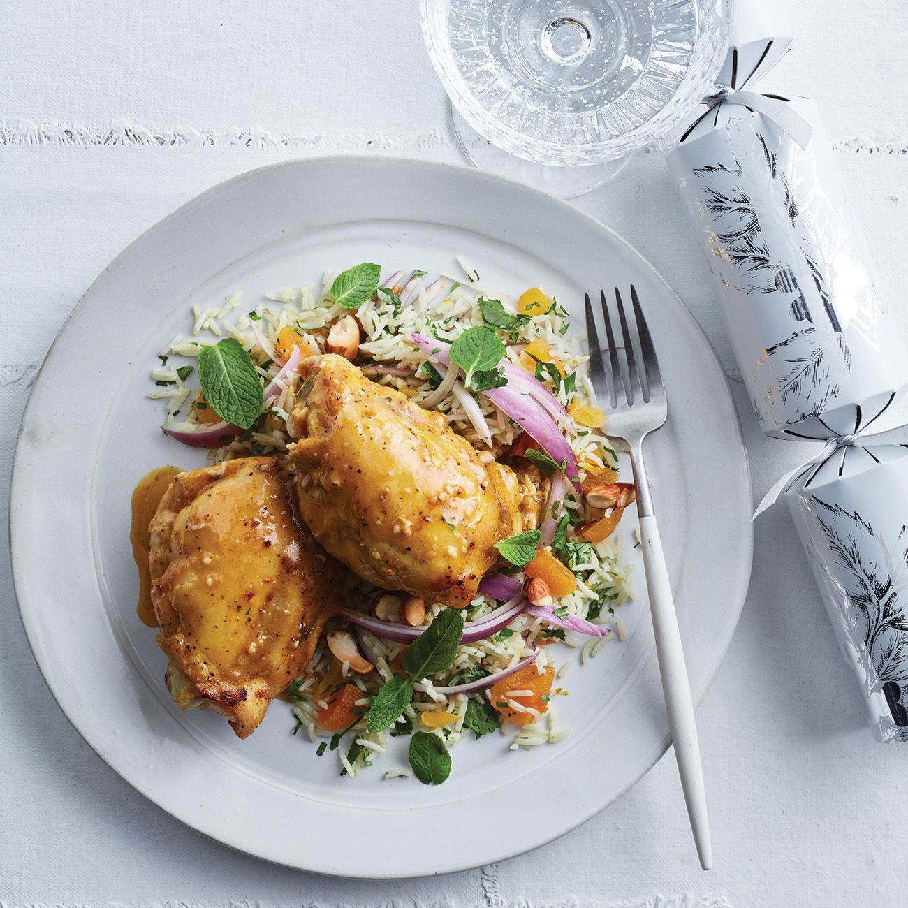 Moroccanspiced Chicken With Apricot & Almond Rice Recipe Woolworths