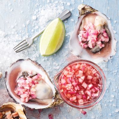 Oysters With Mignonette Sauce