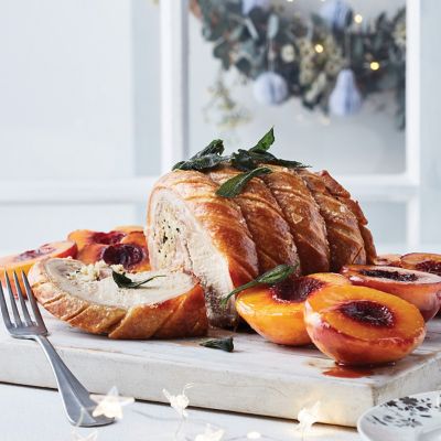 Roast Pork with Caramelied Nectarines
