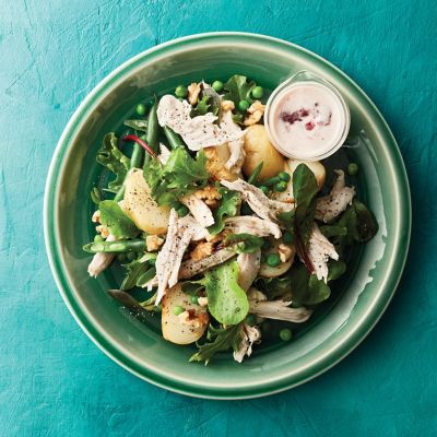 Turkey & Potato Salad with Cranberry Dressing