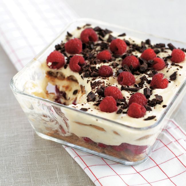 Tiramisu With Raspberry Surprise
