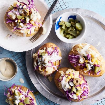 Turkish-inspired Stuffed Baked Potato