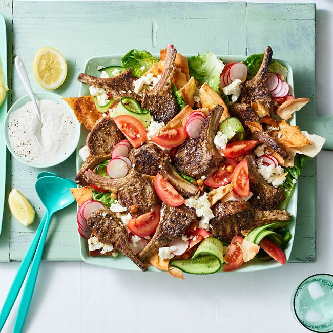 Barbecued Lamb Cutlet Fattoush