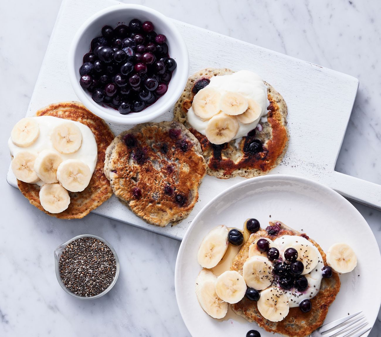 Banana and deals blueberry pancakes