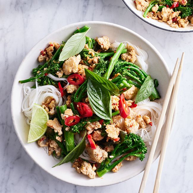 Healthier Chilli & Thai Basil Stir-fry Noodles