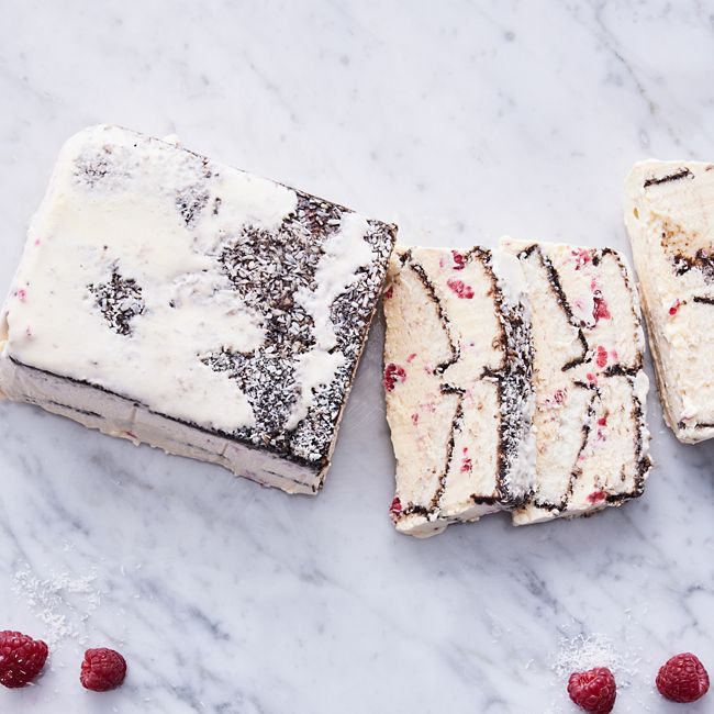 Lamington Ice-cream Slice